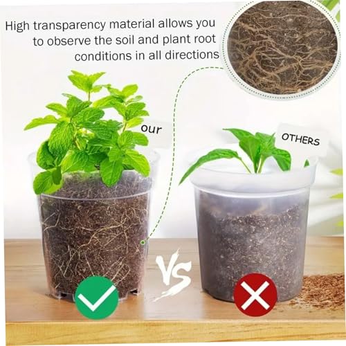 Macetas de vivero evitan encharcamiento con drenaje eficiente pack de 15 7