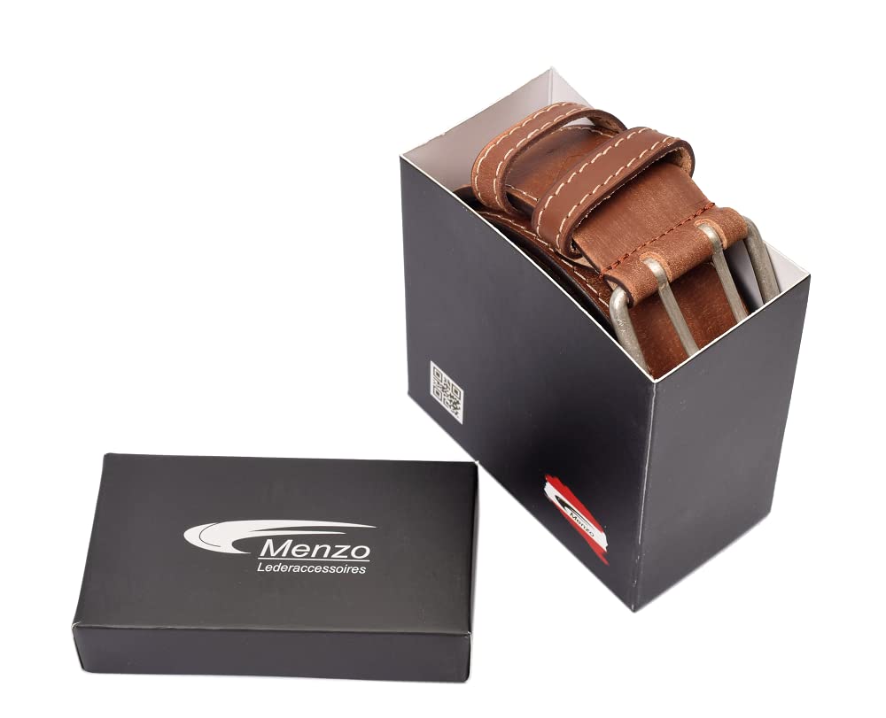 Menzo Kellnergürtel aus echten Leder, Gürtel für Kellnertaschen, extra breiter Kellnerbörsengürtel, Gürtel für Damen und Herren