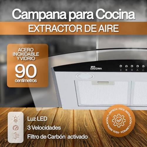Estufas Y Campanas, Kitchen campana extractora Marca MIA CUCCINA (2)
