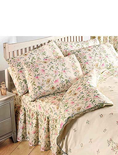 Vantona | Cottage Garden Fitted Valance Sheet | Multi