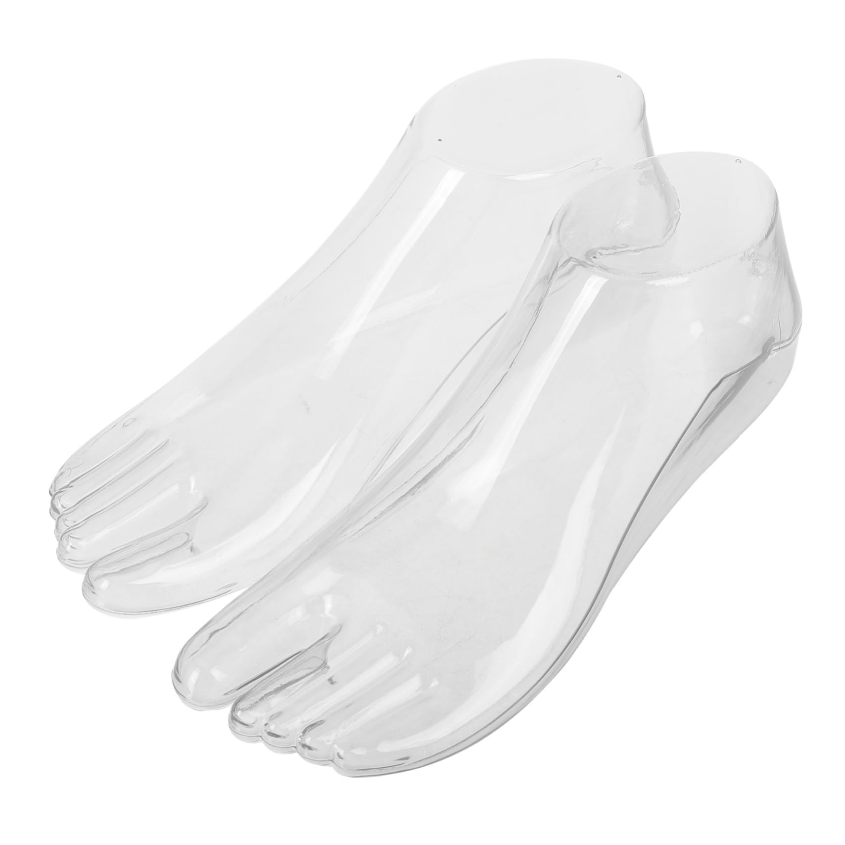 ERINGOGO Foot Mannequin Sock Display Stand 1 Pair Plastic Foot Model for Shoes Socks Display Rack Shoes Support