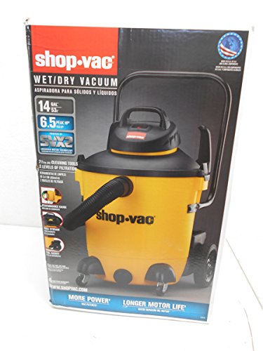 Shop-Vac 5951400 6.5 Peak hp Wet/Dry Vacuum, 14 gallon, Yellow/Black