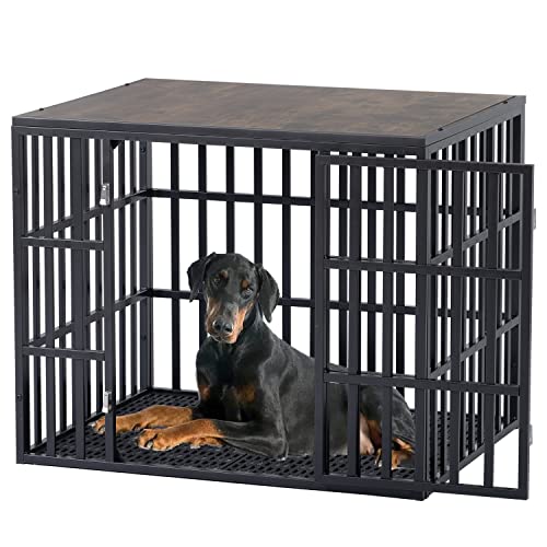 Heavy Duty Dog Cage Crate Kennel Furniture, Large Strong Metal For Small Medium Large Dogs And Pets, Easy To Assemble With Prevent Escape Locks And Removeable Trays #TOP4