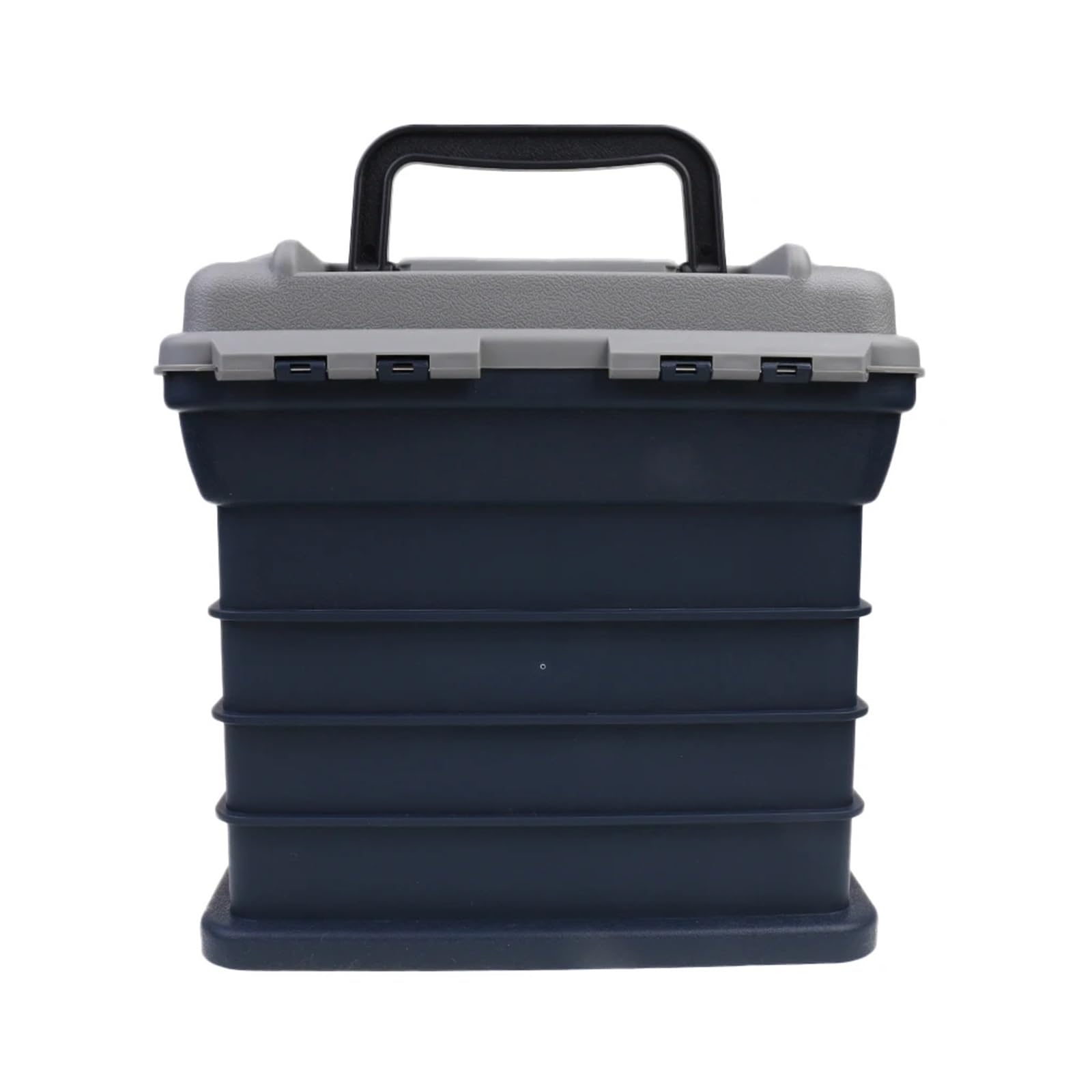 Pudełko na sprzęt wędkarski, 4-warstwowa zdejmowana konstrukcja, nośność 50 kg, wymiary 27 x 17 x 26 cm, idealne do przechowywania przynęt i narzędzi