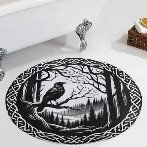 Tapis de sol rond antidérapant pour protéger le parquet de bureau - 5