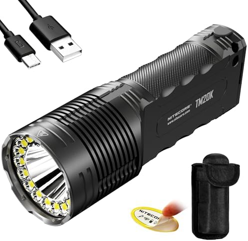 Nitecore TM20K 20,000 Lumen USB-C Rechargeable LED Flashlight with NitecoreSticker