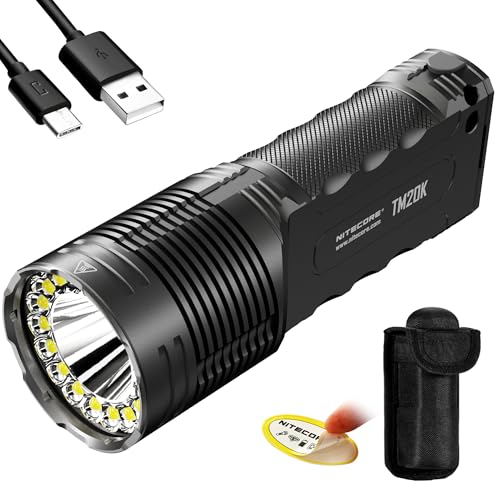 Nitecore TM20K 20,000 Lumen USB-C Rechargeable LED Flashlight with NitecoreSticker