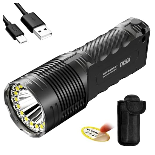 Nitecore TM20K USB-C Rechargeable Flashlight