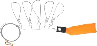 Stainless Steel Fish Stringer Clip with 5 Locks for Spearfishing