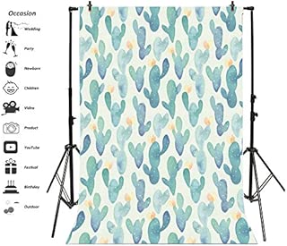 Leyiyi Watercolor Cactus Backdrop 3x5ft Photography Background Desert Plants Baby Showers Kids Birthday Party Cake Smash Summer Banquet Girls Boys Portraits Studio Props - coolthings.us