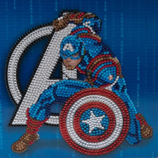 CRYSTAL ARTCCK-MCU901: Captain America 18x18cm Card