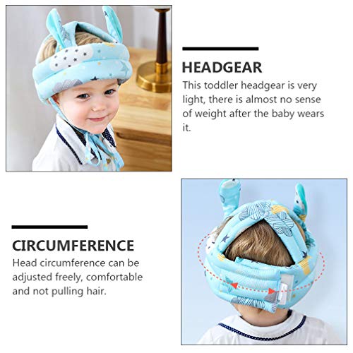Toyvian Criança Bebê Cinto de Segurança Ajustável Capacete Protetor de Cabeça Da Criança Coelho Infa