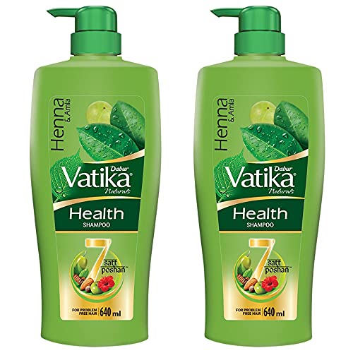 Dabur Vatika Health Shampoo, 640 Ml (Pack Of 2)