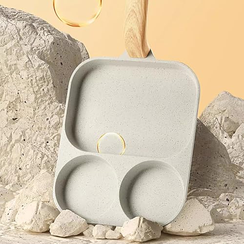 Poêle pour œufs antiadhésive à 3 sections pour cuisiner sans coller - 8