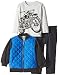 Calvin Klein Boys' Blue Jacket, Long Sleeve Tee and Pant Set
