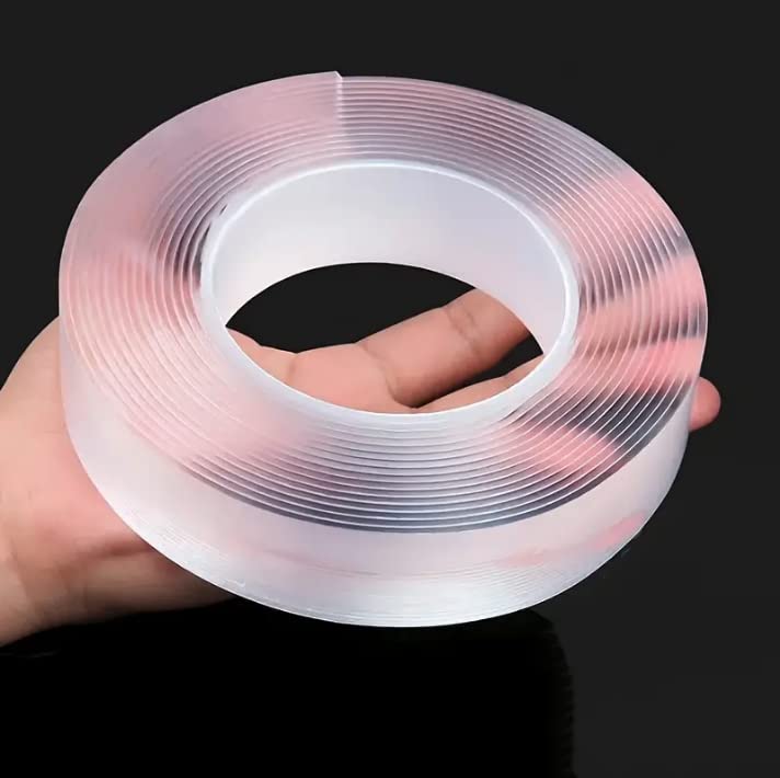 Miniatura 2 de DlbBond - Cinta nano de 16.4 ft, doble cara, resistente cinta de montaje transparente, multiusos, extraíble, adhesiva, lavable, reutilizable, cinta