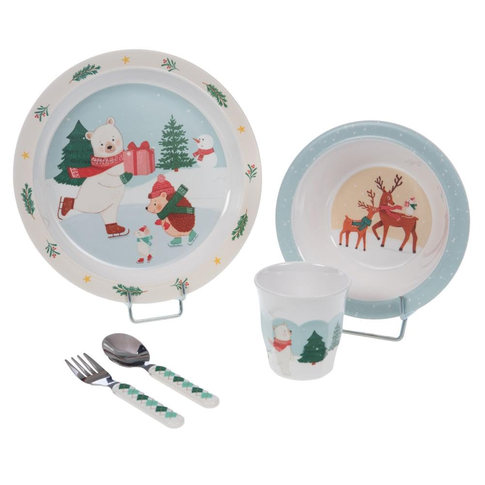 Amadeus - Coffret déjeuner 5 pièces hiver patinoire