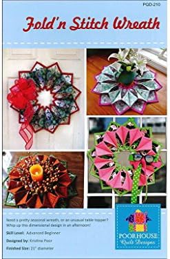 Poorhouse Quilt Designs Fold'n Stitch Wreath Ptrn image 2
