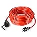 Produktbild SIMBR Schuko Verlängerungskabel 30m für den Rasenmäher/Innenbereich/Außenbereich IP44 (einsetzbar -40~70,öl- und UV-beständig) Rot