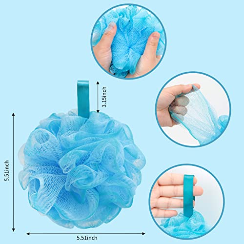 Carrie Joe Bath Loofah Sponge Soft Mesh Shower Puffs For Body Wash Bath Sponge Body Scrub For Women & Men Body Exfoliator-Bathing Accessories (3Pack 40G Mixed) #TOP1