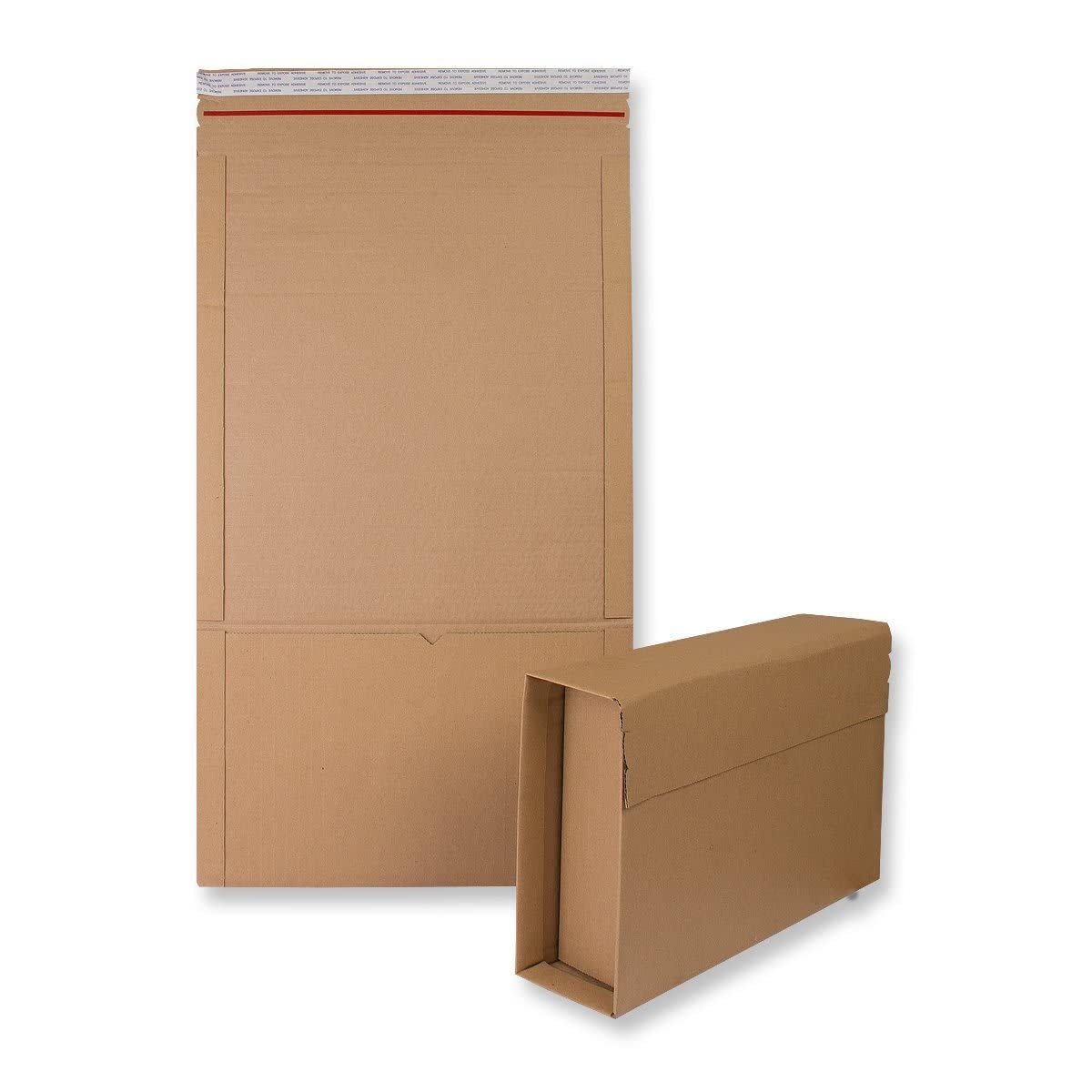 A4 Size Book Postal Wraps 325x250x80mm Strong Cardboard Mailers - Manilla Book Wrap Flute (Pack of 50)