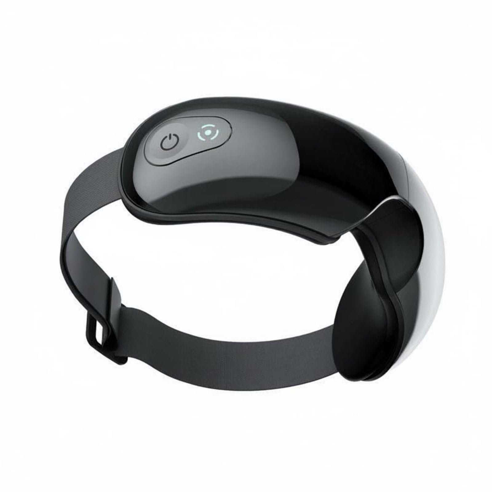 SNAPPSY Heat Treatment Heated Eye Massager Vibration Massage Air Pressure Eye Massager Visual Design Health Device Close-Fitting Comfort for Rest, Office Break, Sleep, Black-image-49