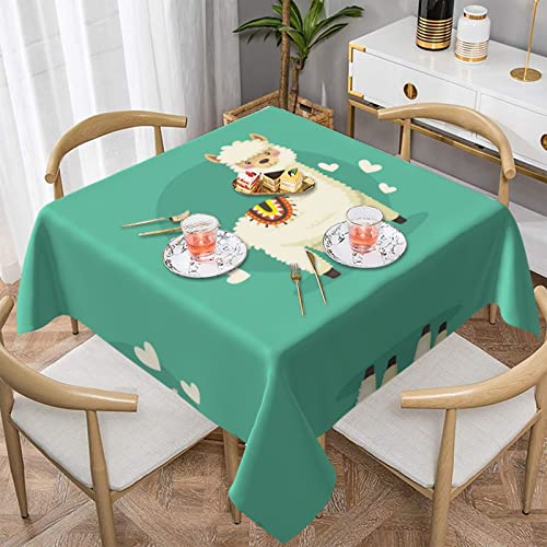 Alpacas Square Decorative Waterproof Tablecloth, Size 54 "X54 Or 60 "X60 #TOP7