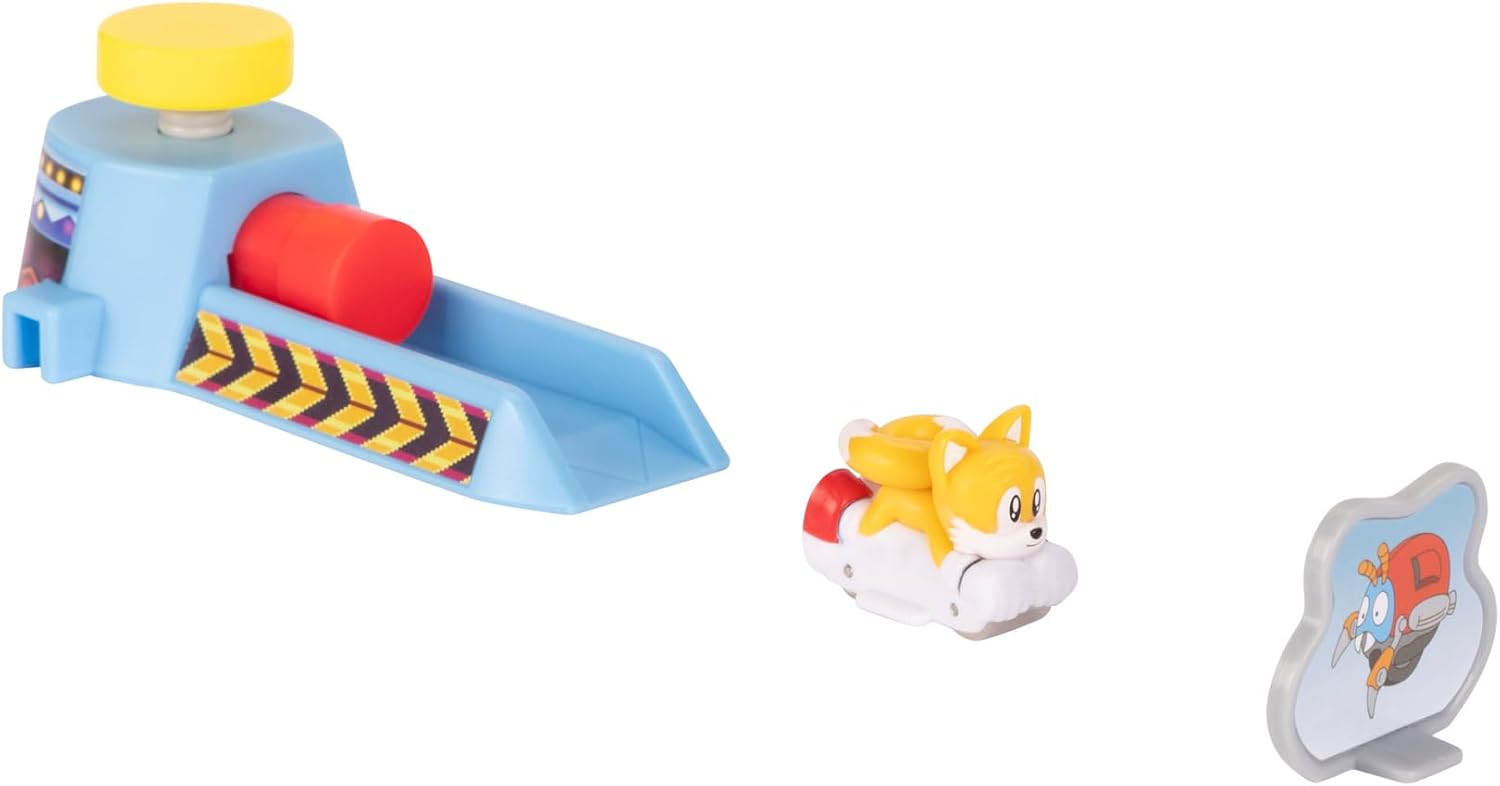 Sonic The Hedgehog Kids Toy Vehicles Go Go Racers Vehicle 2-Pack, Includes Sonic & Tails