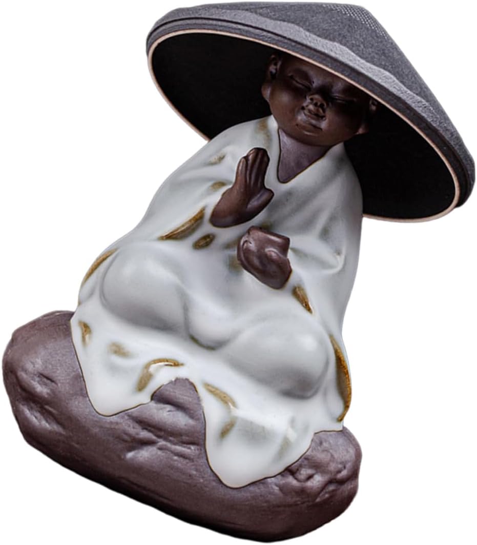 Tea Separator Mini Buddha Figurine Hot Tea Infuser Strainer Unique Design Sturdy