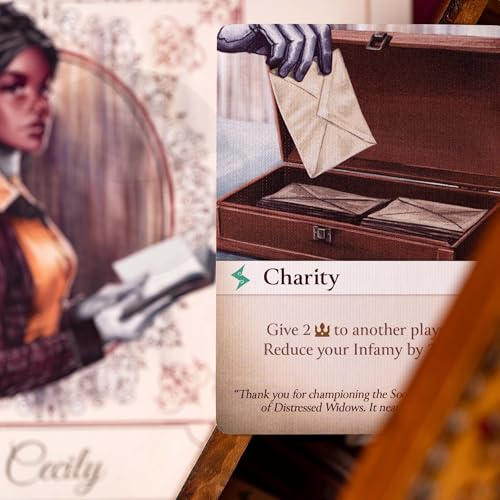 Tycoon Games Deadly Dowagers 2.a edición | Juego estratégico de matrimonios y asesinatos victorianos para adultos y adolescentes | Juego de cartas con selección estratégica | De 2 a 6 jugadores | Ideal para noches de juegos y amantes de los juegos de mesa miniatura 5