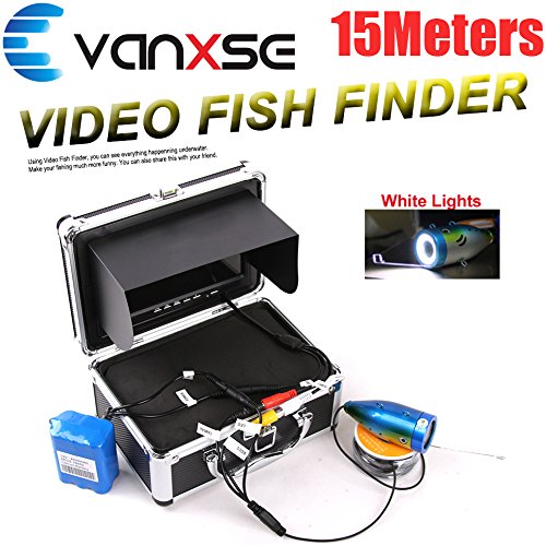 Vanxse Underwater Fish Camera System 7" TFT LCD 700tvl Hd Underwater Video Camera 15m(50ft) Cable Fish Finder