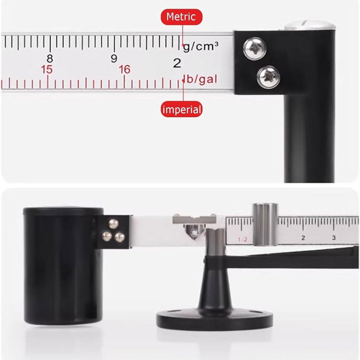 Tragbares Schlammviskosimeter-Set, professionelles Gülle-Test-Set mit Aluminiumbox, Hydrometer, Sandgehaltstester, präzises Rheometer für genaue Ergebnisse