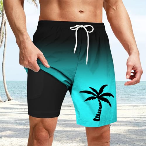 Hawaiian Shorts for Men | Elastic Waist Drawstring Beach Swim Trunks | Lightweight Quick Dry Shorts Vacation3