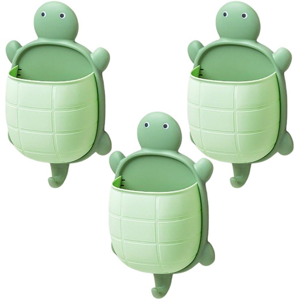 Organisateur de salle de bain tortue pour optimiser l'espace douche des enfants
