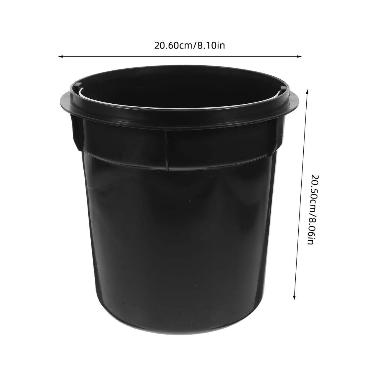 Trash Can Inner Bucket Replacement Removable Garbage Can Pail Liner Insert 5l Plastic Trash Bin Wastebasket Round Garbage Container Black