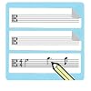 Alto Clef Personeel Stickers (75 Pack) Geweldig voor muziekleraren!