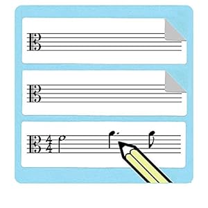 Alto Clef Personeel Stickers (75 Pack) Geweldig voor muziekleraren!