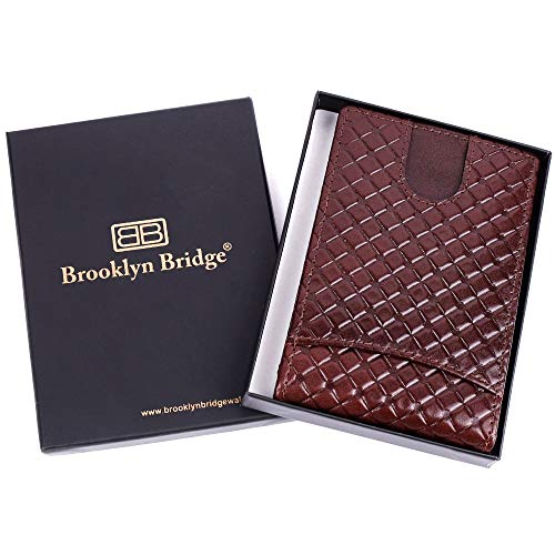 Image of Brooklyn Bridge Slim Front Pocket RFID Blocking Card Holder - Minimalist Design for Men on The Go