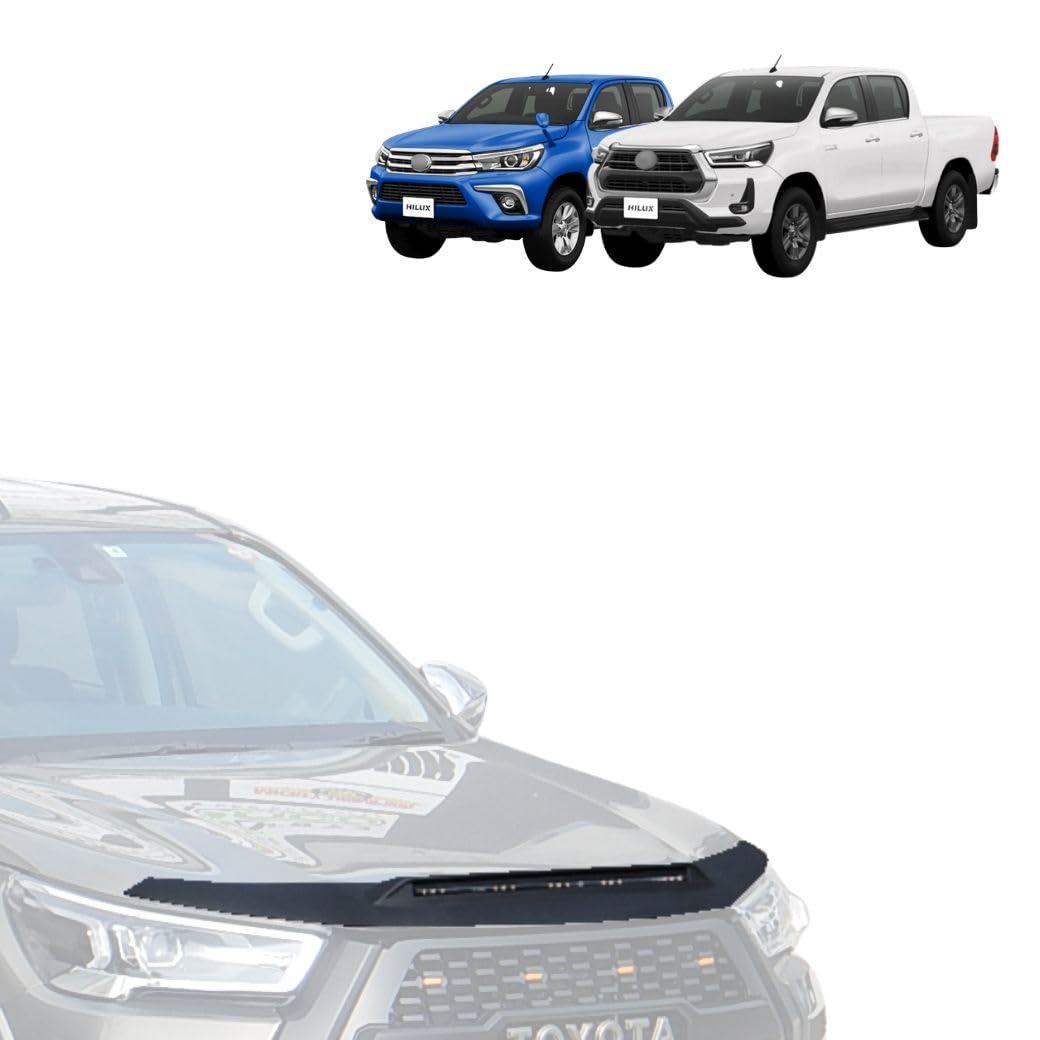 Amazon | GI☆GEAR ボンネットガード/バグガード LEDライト付き HILUX