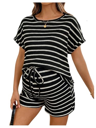 MakeMeChic Women's Maternity Sets – 2‑Piece Pregnancy Loungewear Outfit