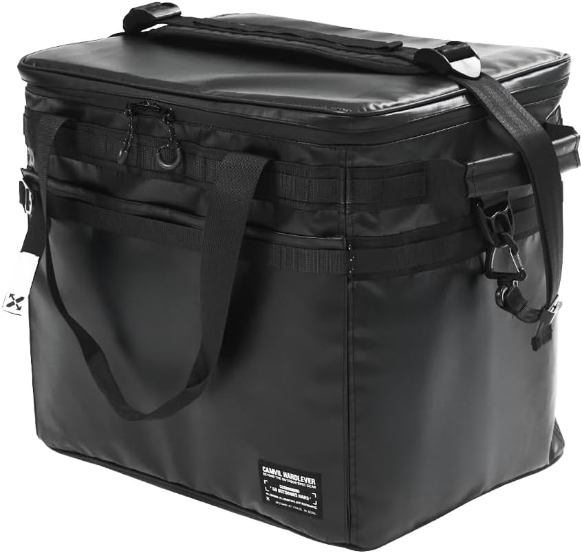 Extra Large Soft Sided Cooler Bag, Portable Leakproof Insulated Cooler for Beach, Camping, Kayaking, Travel, and Road Trips, 48 Can Collapsible Ice Chest for Men and Women