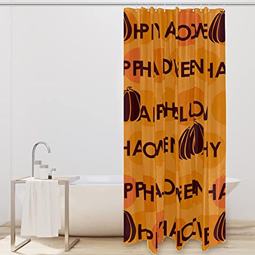 Rideau de douche Happy Halloween 183 cm pour baignoire - 3