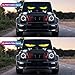 2PCS 23.4in*4.73in Devil Eyes Light for Windshield,Flexible LED Eyes for Car Windshield,Programmable RGB Full Light led Sign Smart APP Control Custom Text DIY Pattern,Flexible Car Lights Interior