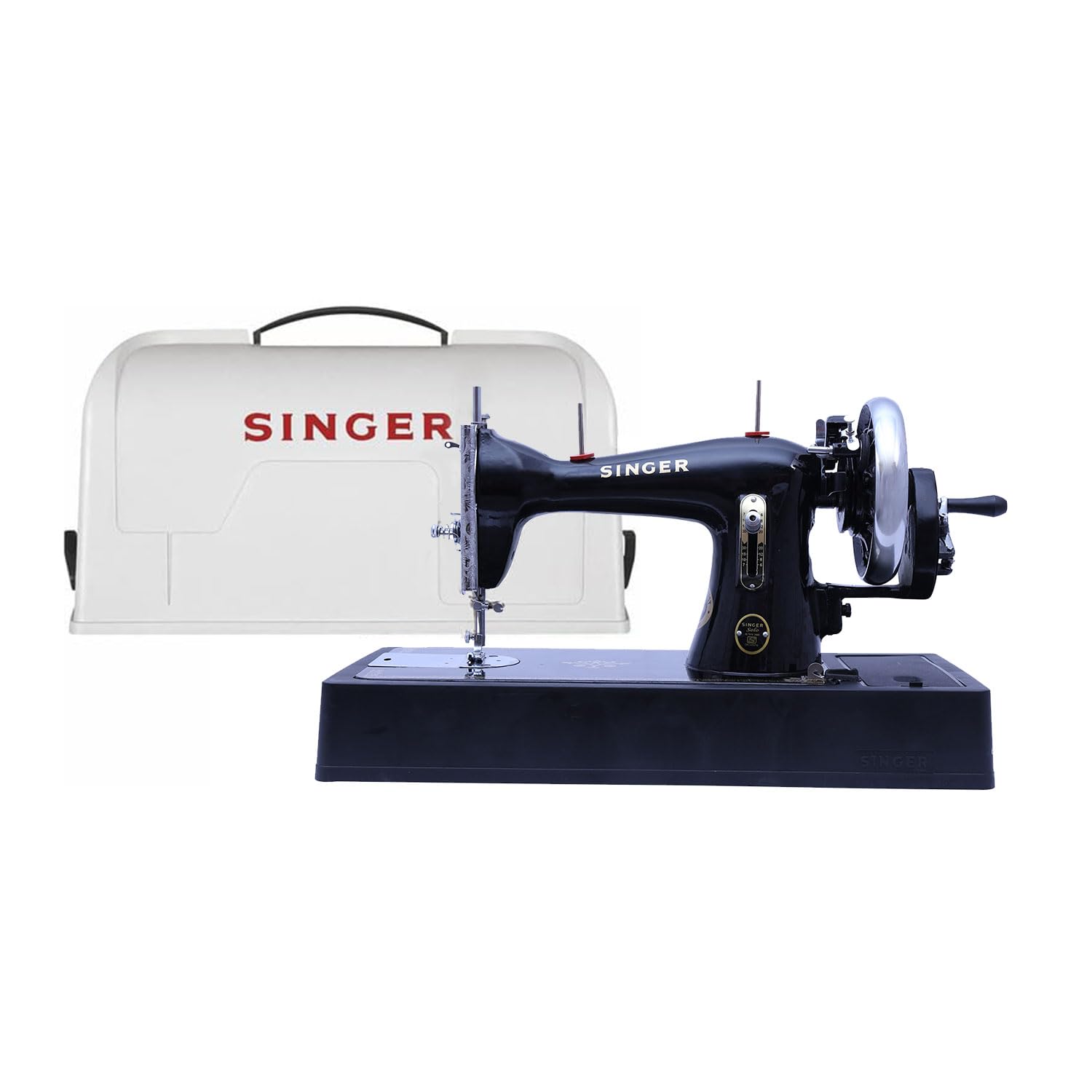 SINGER Solo Black Straight Stitch Hand Sewing Machine with Free Body Cover – 850 SPM, Heavy-Duty Cast Iron Body, Ideal for Home Use & Thick Fabrics, Built-in Thread Cutter, 2 Years Warranty-image-39