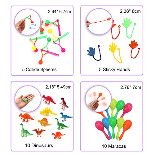 Amy&Benton 120PCS Pinata Filler Kids Birthday Party Favors for Goodie Bag Fillers Carnival Prize for Kids Prize Box Toys for Classroom Treasure Box Prizes Bulk Toy Assortment for Boys