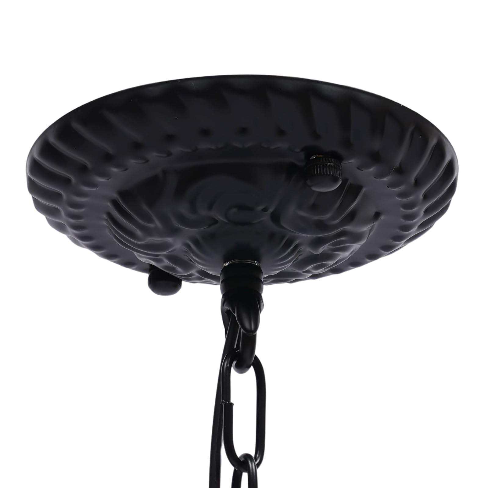Kronleuchter Klassischer Kerzen Retro Eisen für Wohnzimmer Schlafzimmer Küche Schwarz 5 Armig Pendelleuchte E14 Innenbeleuchtung