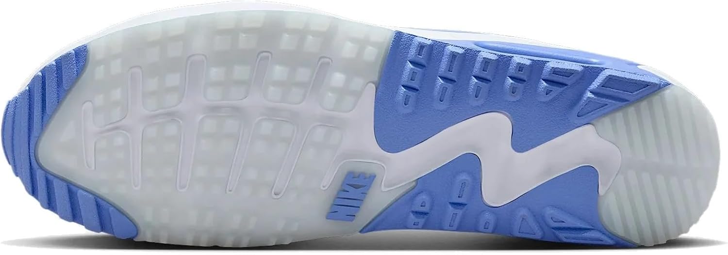 Nike Air Max 90 G Golf Shoes (HV9305-100, White/Royal Pulse) 7 Women/5.5 Men