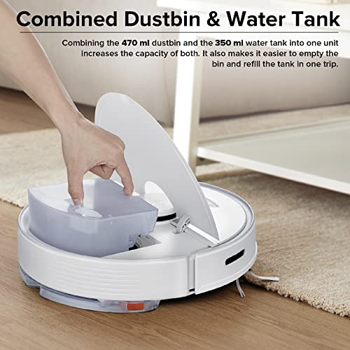 Roborock Q7 Max+ Aspirateur Robot Laveur 4200 Pa avec Station de Vidange Automatique 2,5 L Robot Aspirateur à Navigation Lidar Cartographie WiFi/Alexa/APP, Mise à Niveau du S5 Max (Blanc) - Image 7