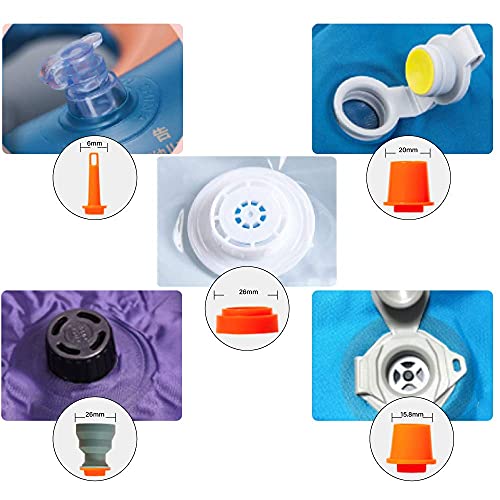 Giga Pump 2.0 Electric Portable Air Pump 1300Mah Battery Rechargeable Pump Ultra-Mini Inflator / Deflator Pump For Swimming Rings Air Mattress Bed Pool Toy With 400 Lms Light #TOP2