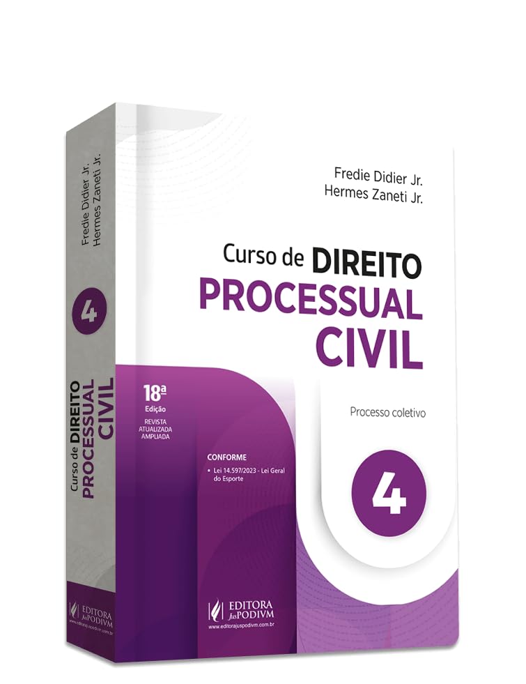 Capa de Curso de Direito Processual Civil - Processo Coletivo V.4 (Volume 4)